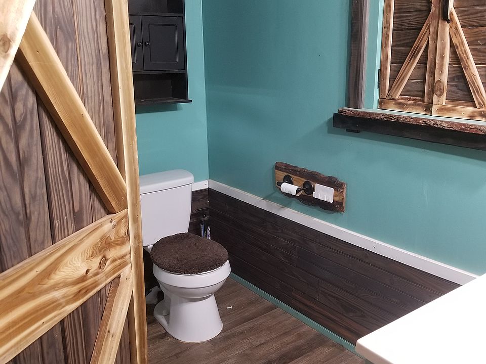 Shower is behind the door