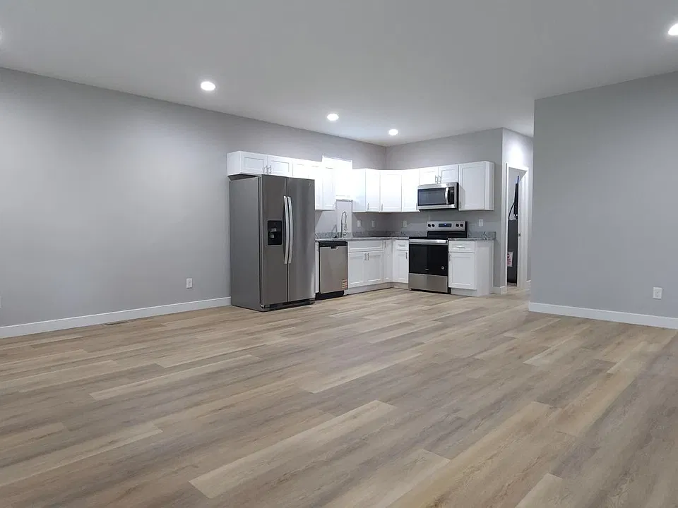 1st floor (Unit A) living room/kitchen/dining
