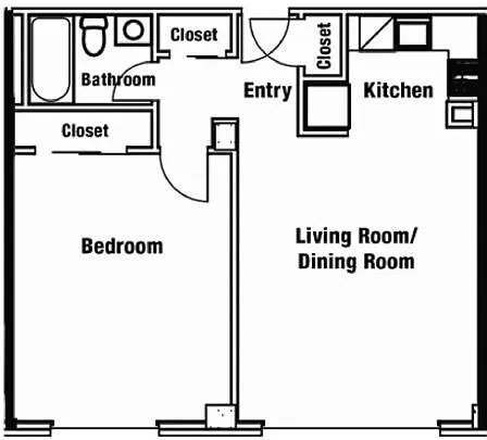 Floor plan One Bedroom