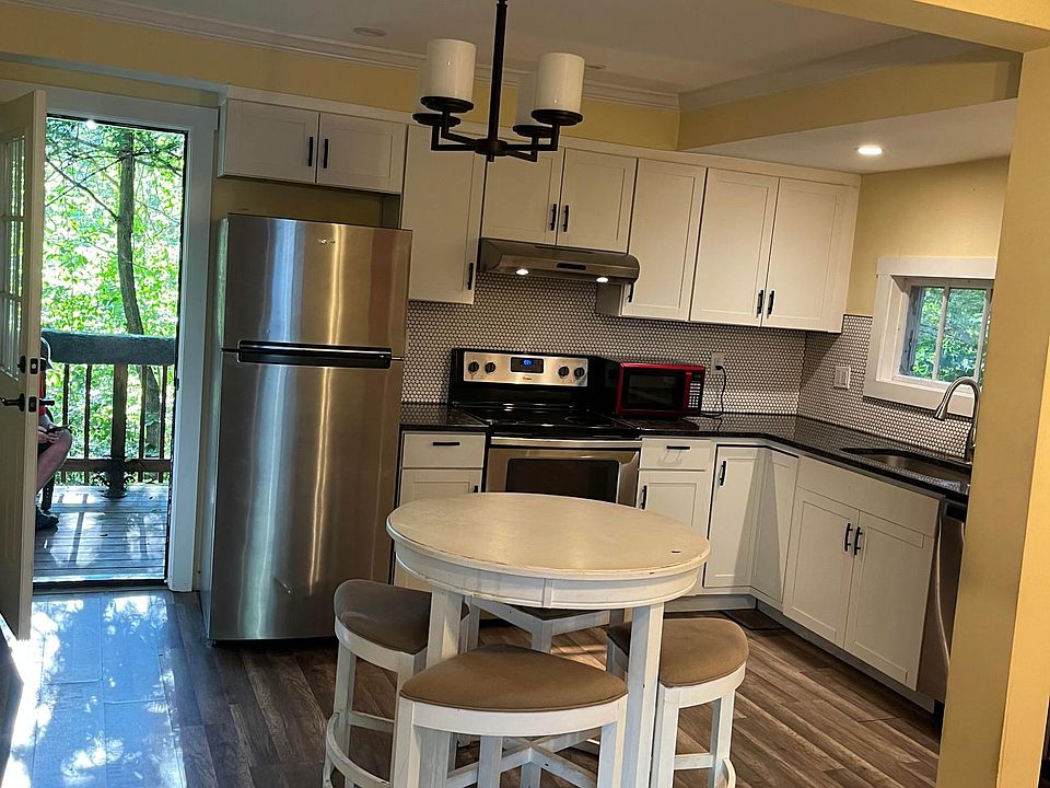 Kitchen opens to back porch
