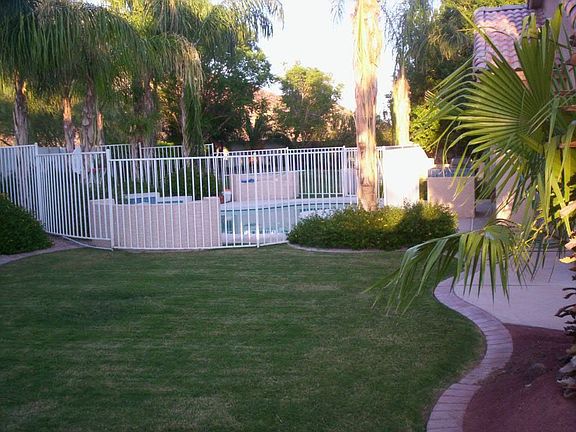 1/3 of the huge backyard!