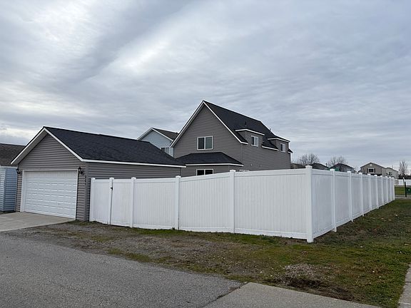 large fenced in back yard