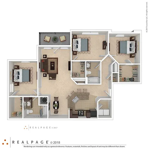 Floor plan 3 Bedroom Craftsman Select