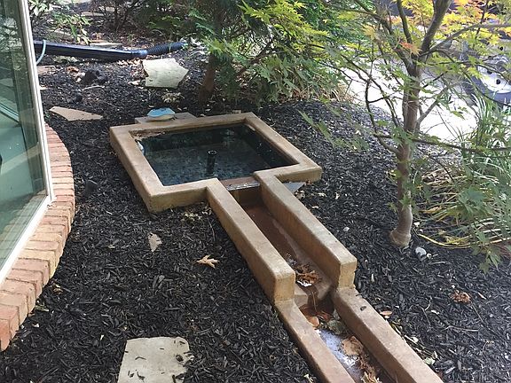 front porch fountain