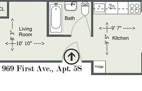 2nd image of 969 1st Ave APT 5S
