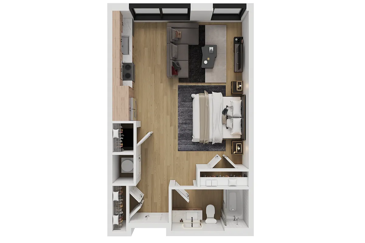 Floor plan Studio Apt