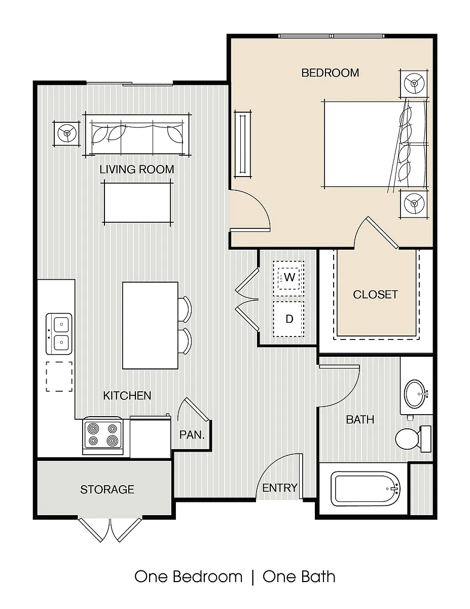 Floor plan 1X1