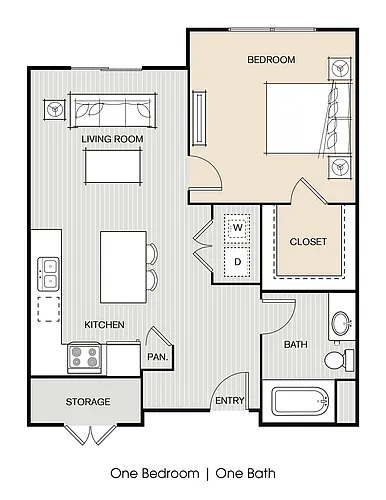 Floor plan 1X1