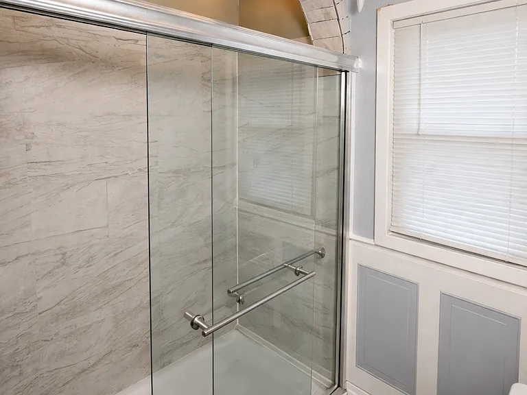 Shower in bathroom