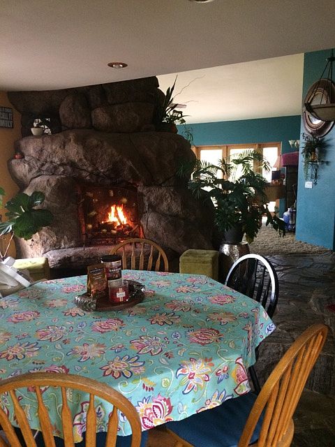 Fireplace in Kitchen