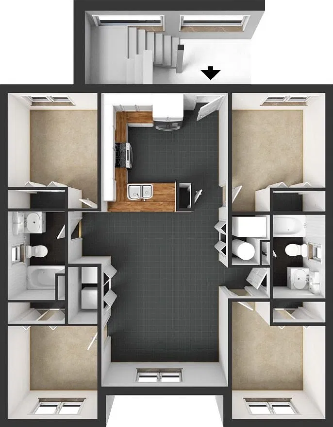 $2,795 | 4 Bedroom, 2 Bathroom | 3rd Floor Condo | Pet Friendly* | Available for August 1st, 2027... — Photo 3