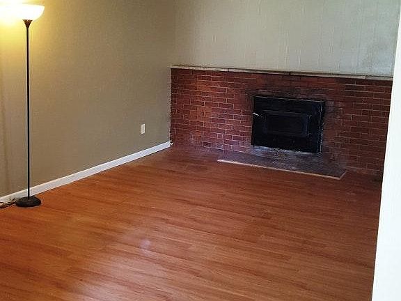 Living room and fireplace