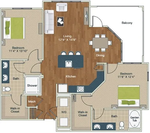 Floor plan B4-B