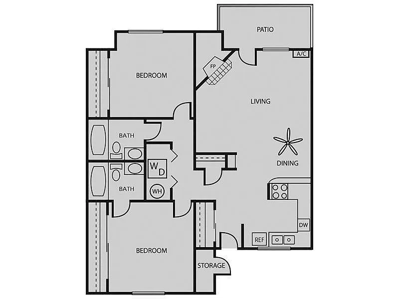 Floor plan Blue Spruce W/D Renovated Plus