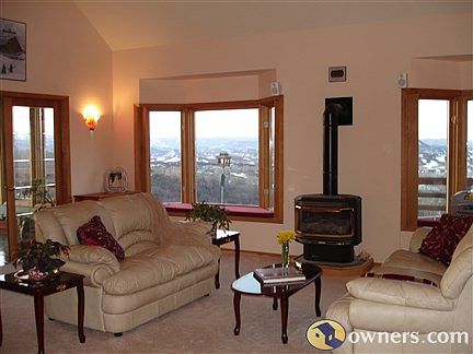 Living room with gas fireplace