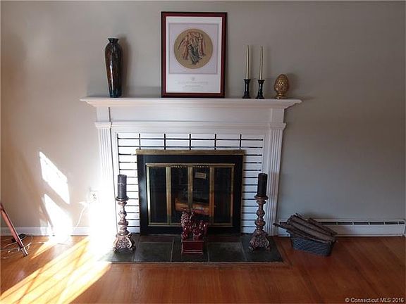 Wood burning fireplace