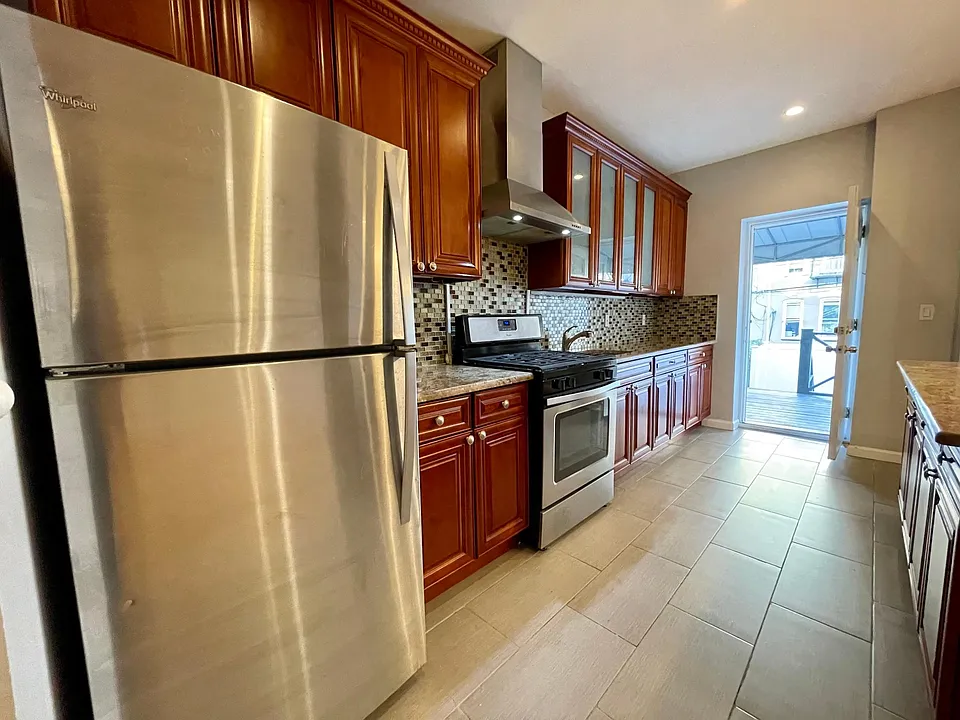 Kitchen Backyard access door.