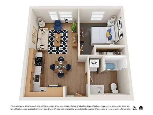 Floor plan 1-H MFTE
