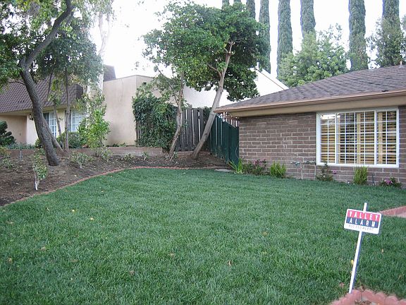 Angled view of the house