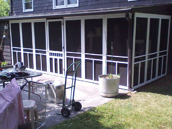 back patio/screenhouse