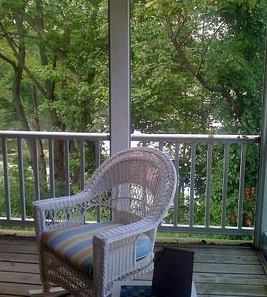 views from screened porch