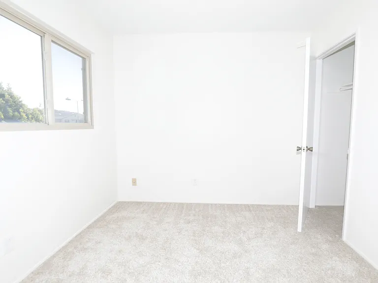 First bedroom and closet