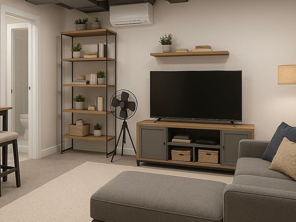 Living area space (furniture added for staging purposes)