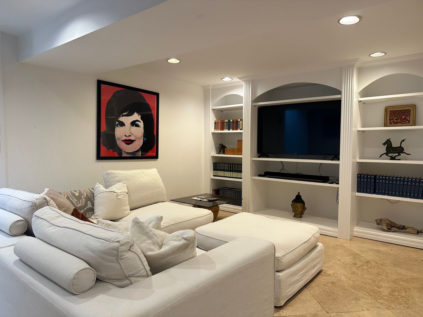  lower level tv/media room