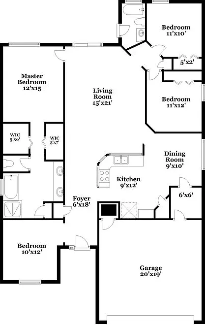 3 bed, 2.0 bath, 1724 sqft, $2,105 — Photo 2