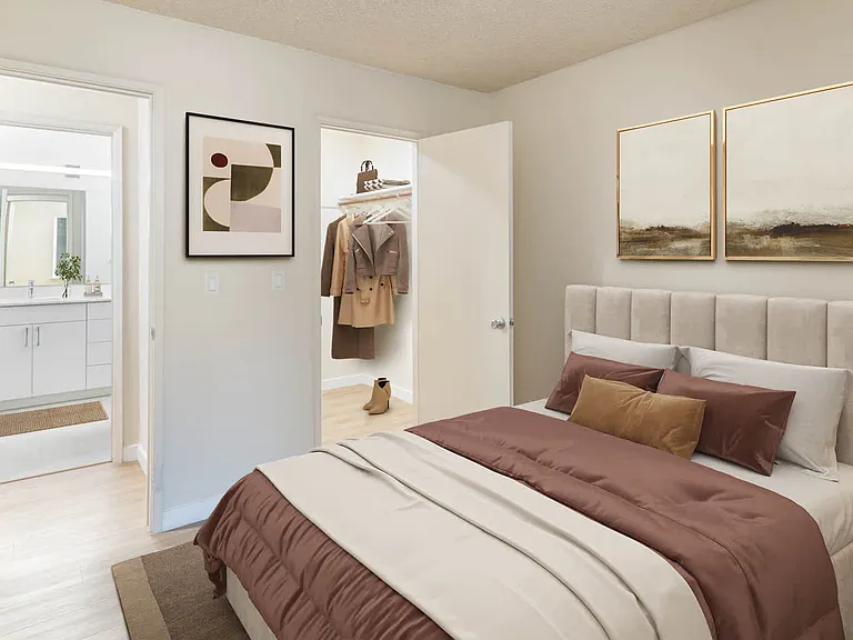 Bedroom with Hard Surface Flooring