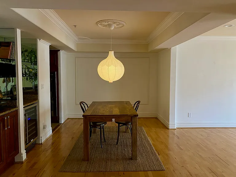 Dinning Room with new 46 bottle dual zone wine cooler