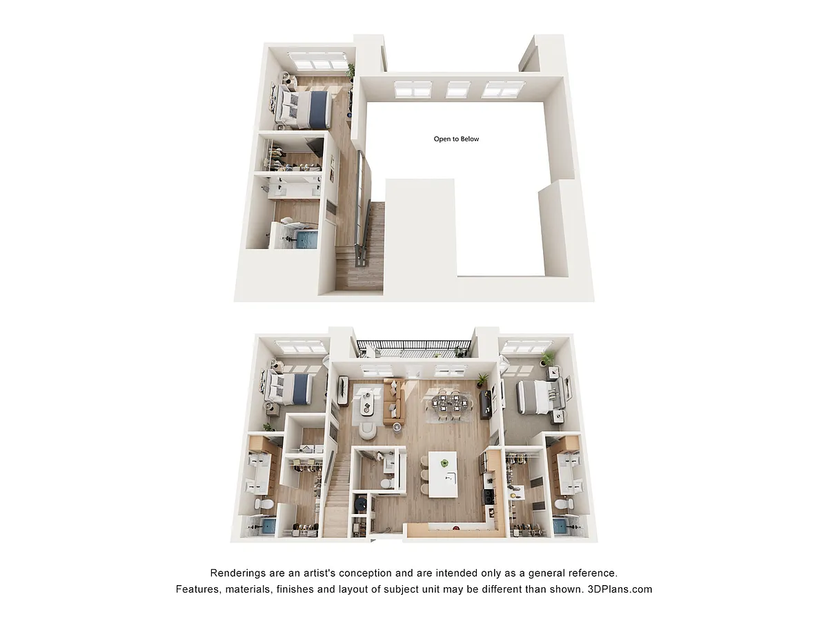 Floor plan PH 2-Story Loft