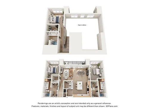 Floor plan PH 2-Story Loft