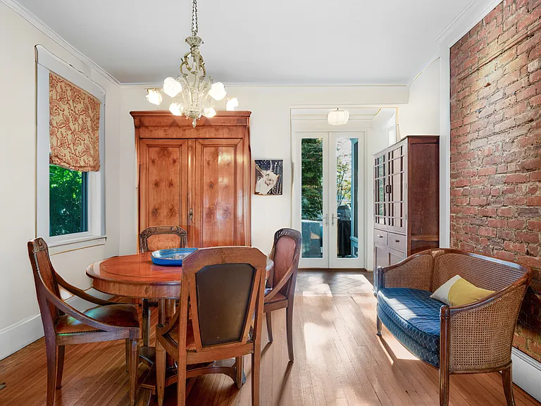 Dining area opens to deck