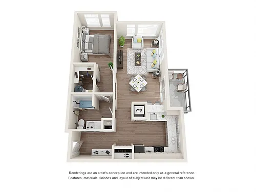 Floor plan 1X1 R
