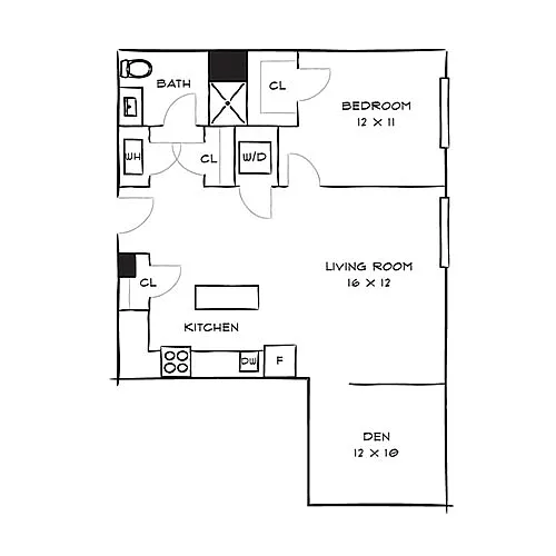 Floor plan Wave 1E