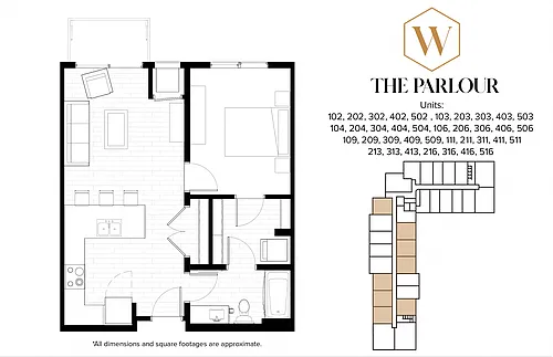 Floor plan The Parlour