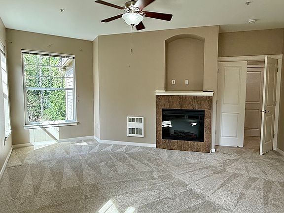 Master Bedroom with attached Master Suite and Gas fire place