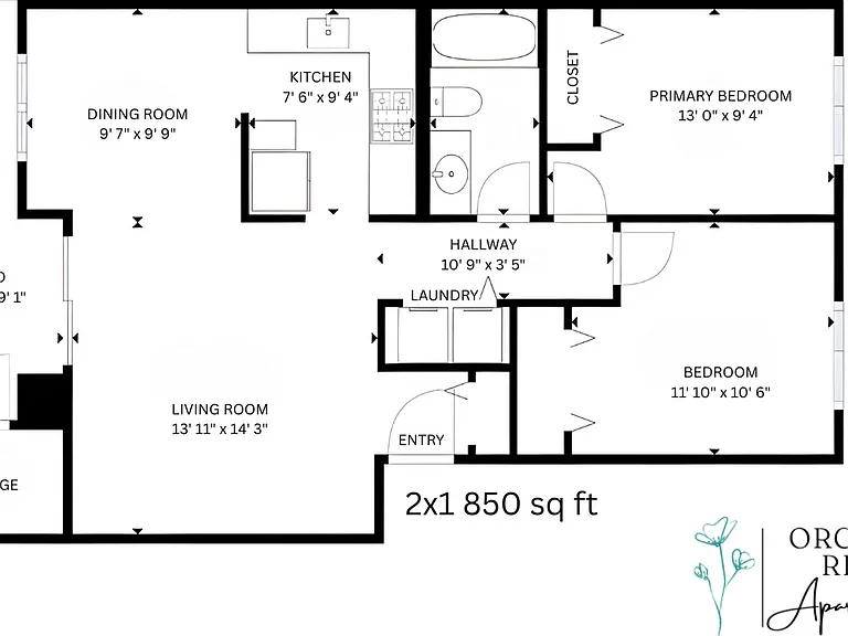 2x1 l 850 sq ft l Orchard Ridge 2x1 l 850 sq ft l Orchard Ridge