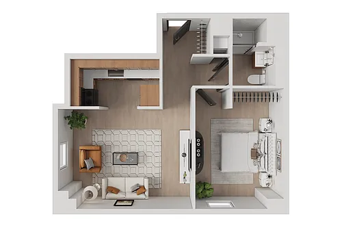 Floor plan B80 - Income Restricted
