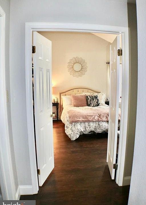 French doors leading into master bedroom