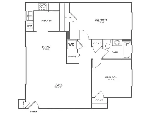 Floor plan Harstene-Restored