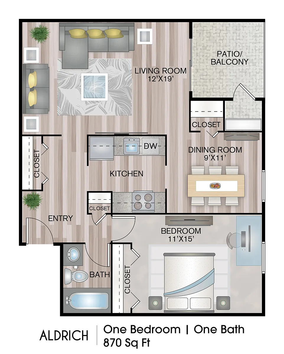 Floor plan Aldrich