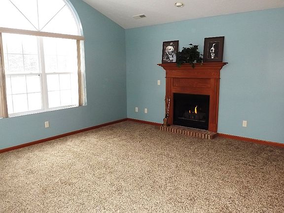 Brick Front Gas Fireplace