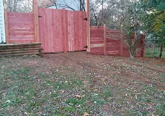 Red Cedar Privacy Fence 3/4 