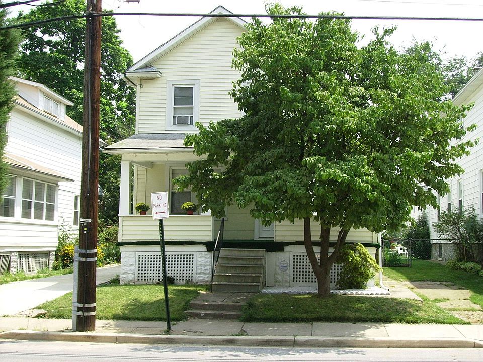 Situated on tree-lined street