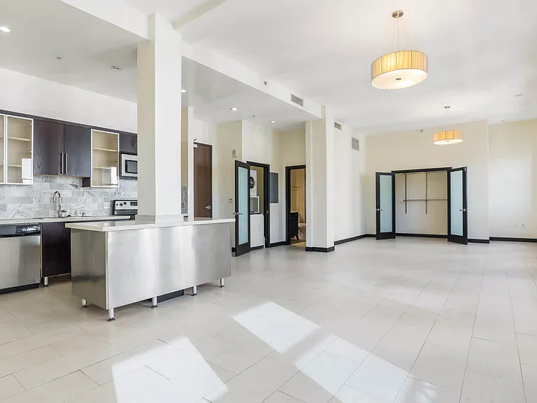 Studio Kitchen and Living Room