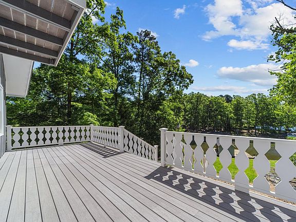 Porch facing Hyco Lake