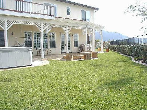 View of the house from the backyard