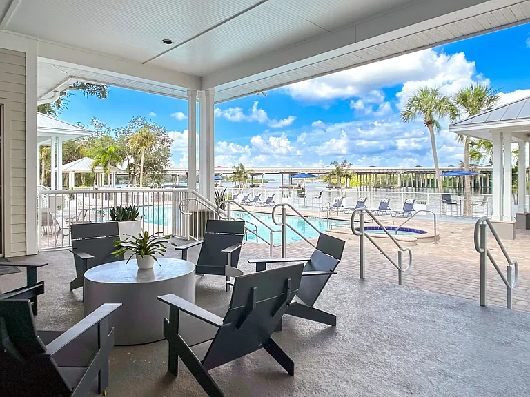 Embrace shaded comfort and indulge in moments of serenity at our covered pavilion.